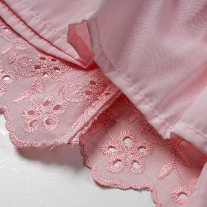 Βρεφικό φόρεμα Εβίτα για κορίτσια Glory ροζ καλοκαιρινά ελληνικά casual μηνών φορεματάκια online (1)