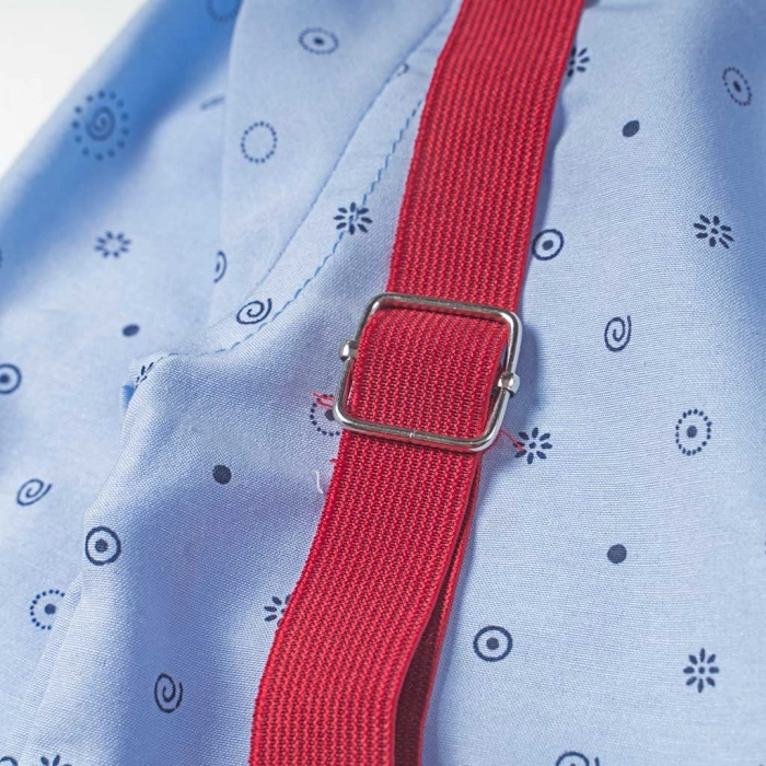 Βρεφικό σετ με πουκάμισο για αγόρια Porto μπλε μηνών καλό ντύσιμο βρεφικά με παπιγιόν online (5)