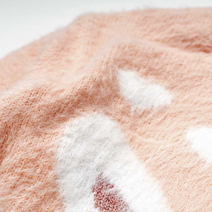 Παιδική μπλούζα Εβίτα για κορίτσια Cute Rabbit ροζ επώνυμες ετών χειμερινές πλεκτές online (3)