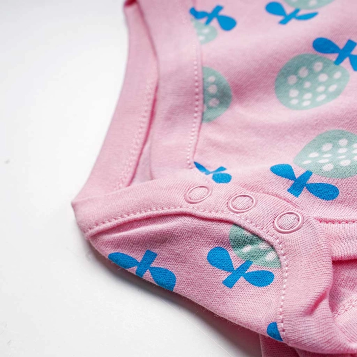 4 βρεφικά ζιπουνάκια Minoti για κορίτσια Flowers μωρά βαμβακερά καλοκαιρινά άνετα επώνυμα λουλουδάκια μηνών online (2)