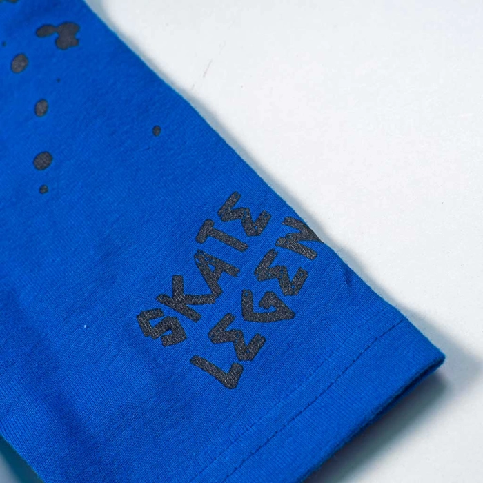 Παιδική μπλούζα Minoti για αγόρια  make the Rlues μπλε μακρυμάνικες λεπτές μπλούζες λεπτές ετών (4)
