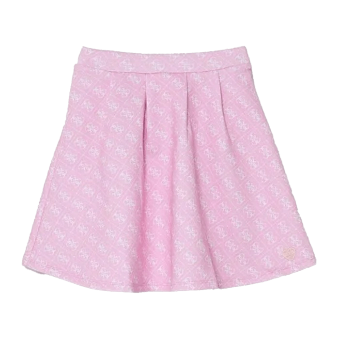 Παιδική φούστα Guess για κορίτσια skubar ροζ κοριτσίστικη επώνυμη σκούμπα φούστα ετών Online (2)