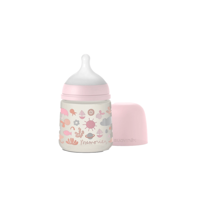 Βρεφικό μπιμπερό Suavinex για κορίτσια pinkMemories ροζ 150ml 0-3m κορίτσιστικα για μωρα online (1)