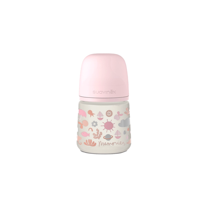 Βρεφικό μπιμπερό Suavinex για κορίτσια pinkMemories ροζ 150ml 0-3m κορίτσιστικα για μωρα online (2)