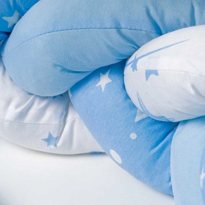 Βρεφική πλεξούδα για κούνια  sleeping star2 γαλάζιο πάντες για κούνια μοντέρνες για μωράκια αγόρια κορίτσια online (4)