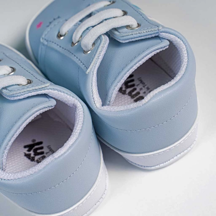 Βρεφικά παπούτσια για κορίτσια sleepy unicorn γαλάζιο παπουτσάκια αγκαλιάς για μωράκια μαλακά μηνών online (1)