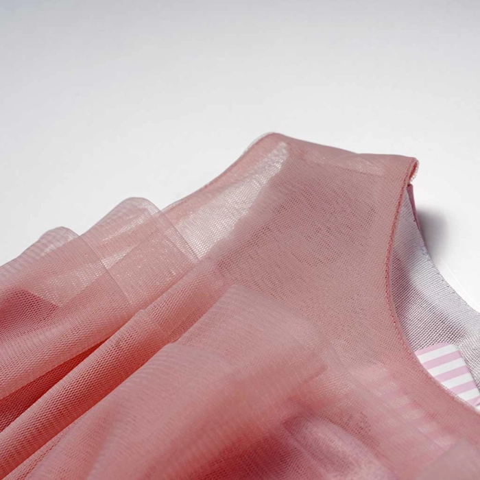 Βρεφικό φόρεμα αμπιγέ για κορίτσια Matilda ροζ παρανυφάκι γάμο βάφτιση καλό τούλι ετών online (7)