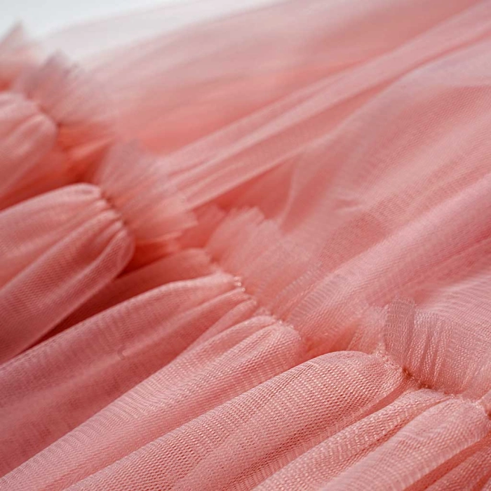 Βρεφικό φόρεμα αμπιγέ για κορίτσια Matilda ροζ παρανυφάκι γάμο βάφτιση καλό τούλι ετών online (9)