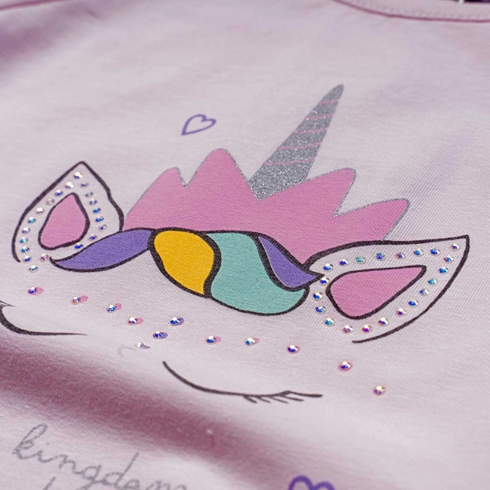 Παιδικό σετ Εβίτα για κορίτσια Unicorn Kingdom ροζ μονόκερος φούστα καλοκαιρινό οικονομικό ελληνικό ετών unicorn tutu online (3)