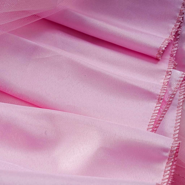 Παιδικό φόρεμα αμπιγέ για κορίτσια Aria ροζ γάμο βάφτιση χρυσόσκονη καλό τούλι ετών online (6)