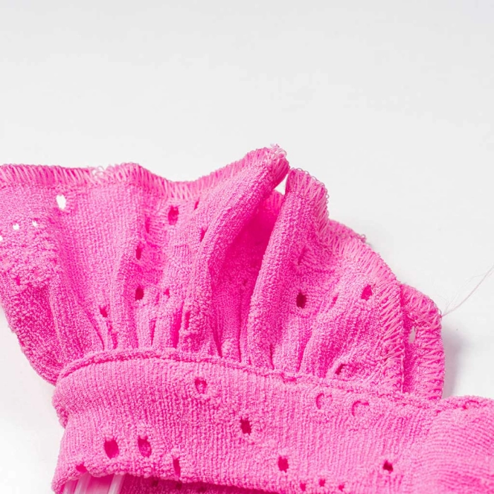 Παιδική σαλοπέτα Εβίτα για κορίτσια Butterfly ροζ καθημερινά καλοκαιρινά μοντέρνο ολόσωμο κοριτσίστικα online (1)