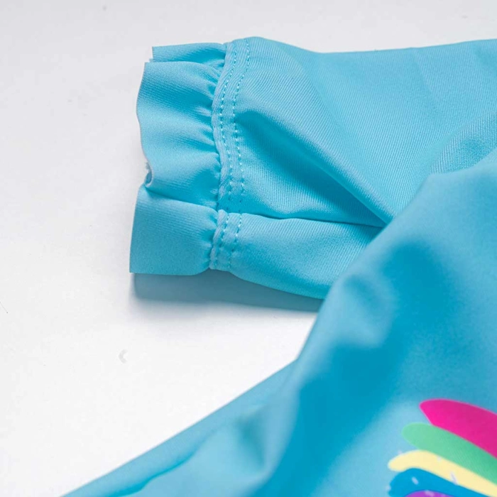 Παιδικό μαγιό Minoti για κορίτσια ολόσωμο Unicorn vibes γαλάζιο για θάλασσα προστασία UV ήλιο ρούχα για παραλία ετών online  (3)