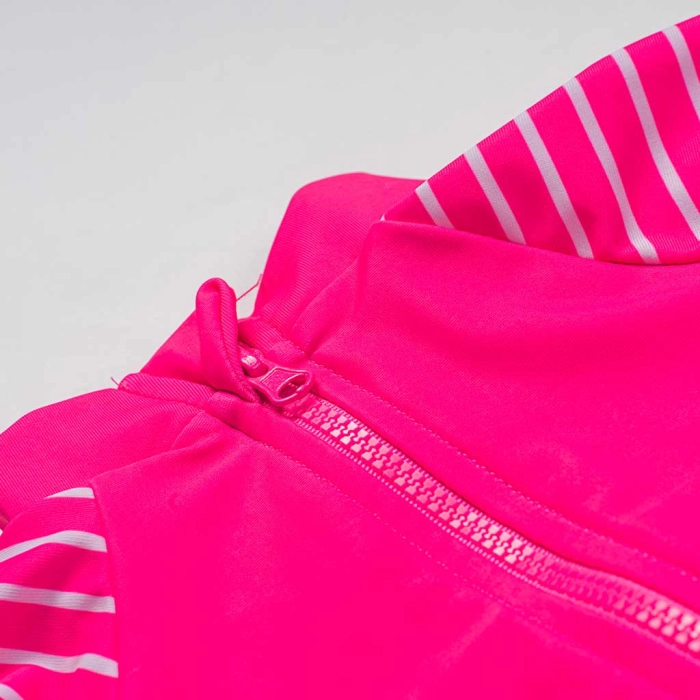 Βρεφικό μαγιό μακρυμάνικο Minoti για κορίτσια Tucan φούξια για θάλασσα προστασία UV ήλιο ρούχα για παραλία μηνών online (1)
