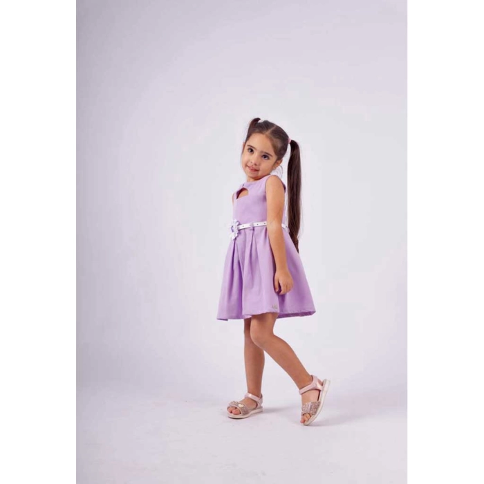 Παιδικό φόρεμα Εβίτα για κορίτσια Daisy μωβ μοντέρνο βόλτα καλοκαιρινό ετών casual online (6)