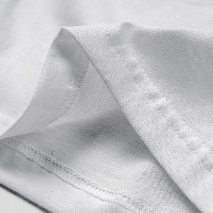 Παιδική μπλούζα μονόχρωμη κοντομάνικη Online Lord άσπρο μονόχρωμα tshirt κοντομάνικα καλοκαιρινά σκέτα ετών (2)