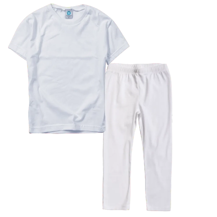 Παιδική μπλούζα μονόχρωμη κοντομάνικη Online Lord άσπρο μονόχρωμα tshirt κοντομάνικα καλοκαιρινά σκέτα ετών | Παιδικό κολάν για κορίτσια online άσπρο 