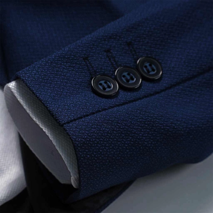 Παιδικό κουστούμι για αγόρια και παραγαμπράκια Scissors μπλε navy για γάμους και βαφτίσεις μπλε σκούρο ετών με σακάκι (6)