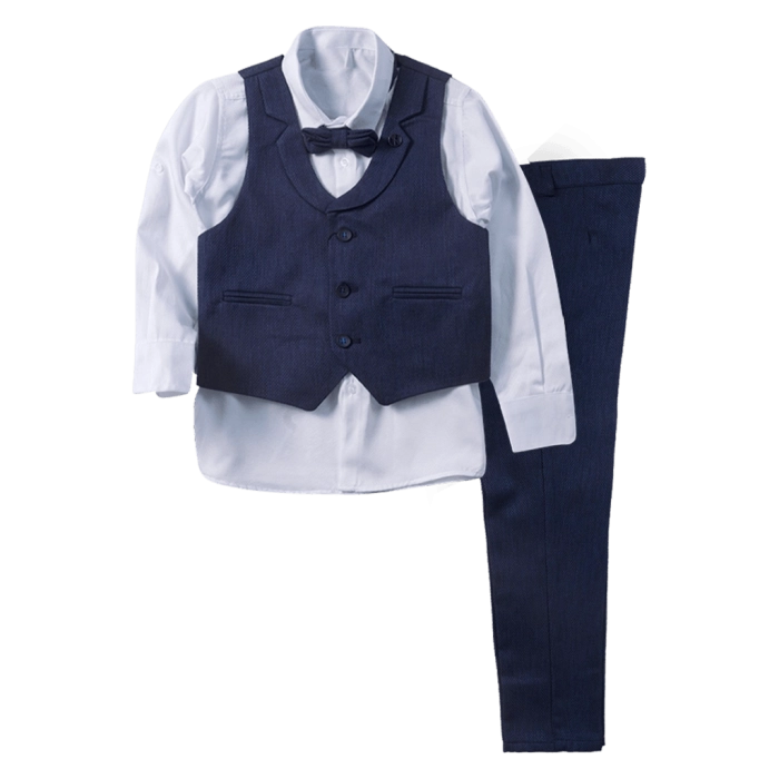 Παιδικό κοστούμι με γιλέκο για αγόρια Scissors cycle μπλε καλοκαιρινά κοστούμια ετών zara mayoral online