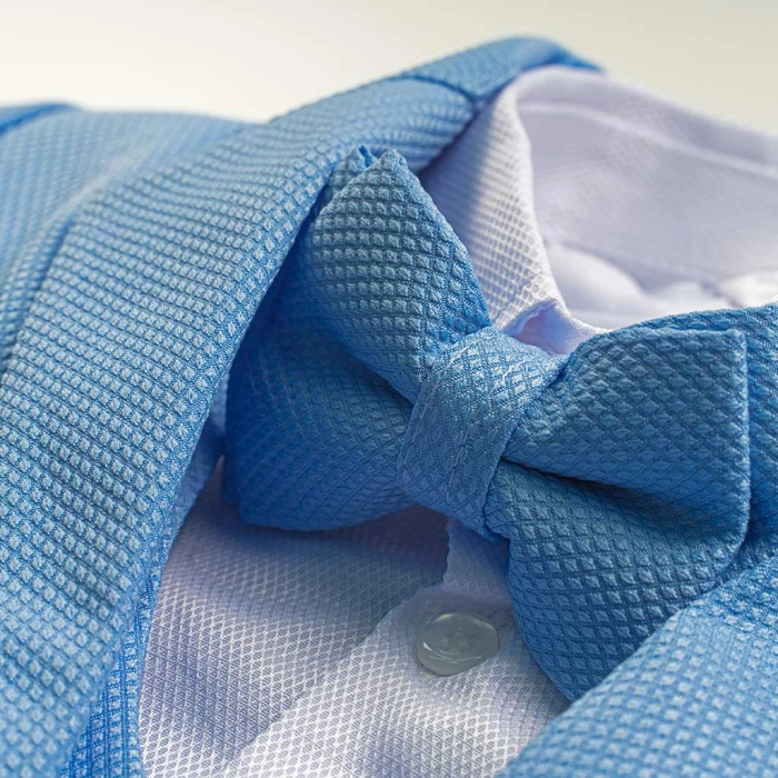 Παιδικό κουστούμι για αγόρια και παραγαμπράκια Scissors γαλάζιο καλοκαιρινά κοστούμια σιέλ θαλασσί ανοιχτό μπλε ετών (2)