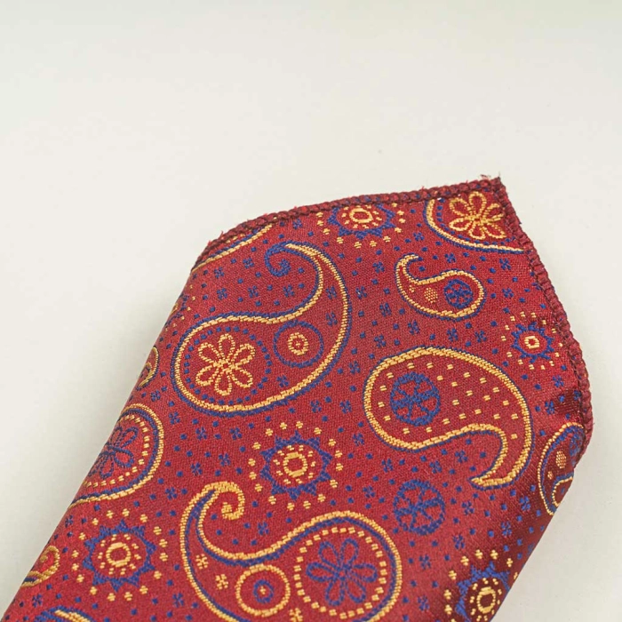 Παιδικό μαντίλι κοστουμιά γι αγόρια Reims μπορντό μαντίλια για σακάκια με γραβάτα ασορτί ετών online (2)