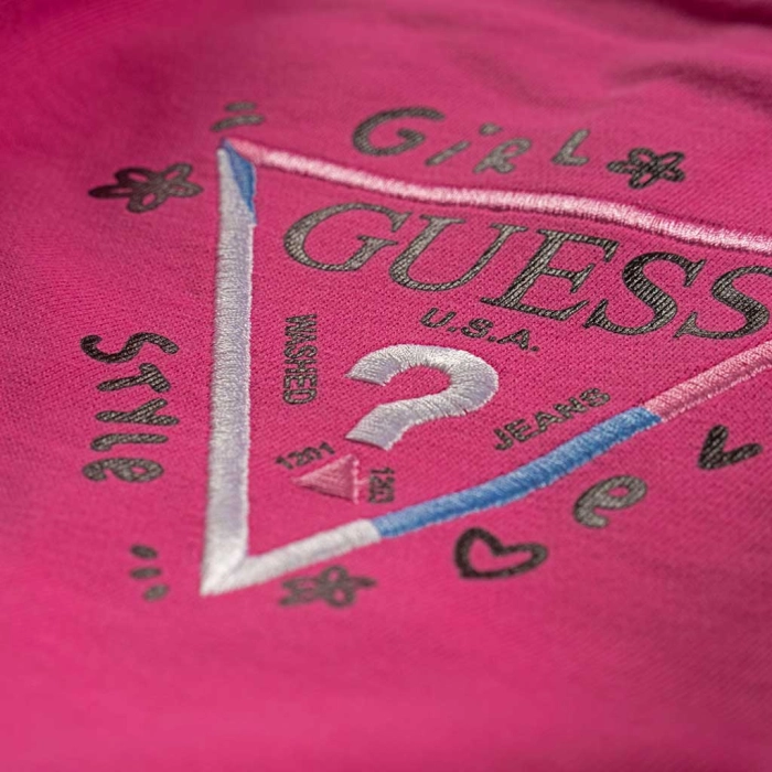 Βρεφικό σετ φόρμας GUESS για κορίτσια Love φούξια καθημερινό σχολείο ανοιξιάτικο φθινοπωρινό ετών online (2)