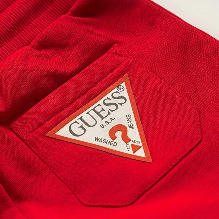 Βρεφικό σετ φόρμας GUESS για αγόρια Super άσπρο καθημερινό άνετο φθινοπωρινό ανοιξιάτικο επώνυμο μηνών online (1)