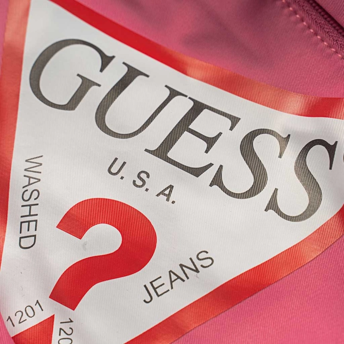 Παιδική τσάντα Guess για κορίτσια Pinky φούξια σχολική επώνυμη βόλτα σχολείου backpack online (2)