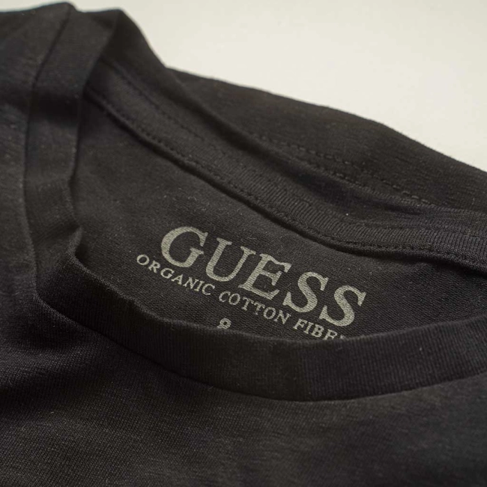 Παιδική μπλούζα GUESS για αγόρια Nove μαύρο φθινοπωρινή λεπτή άνετη σχολείο ετών online (3)