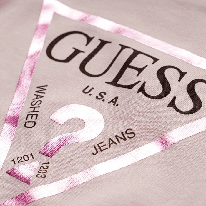 Παιδική μπλούζα GUESS για κορίτσια Glam ροζ καθημερινή σχολείο ανοιξιάτικη φθινοπωρινή άνετη ετών online (2)