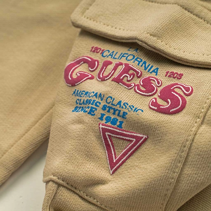 Βρεφικό σετ φόρμας GUESS για αγόρια Sold out άσπρο καθημερινό ανοιξιάτικο φθινοπωρινό σχολείο μηνών online (5)