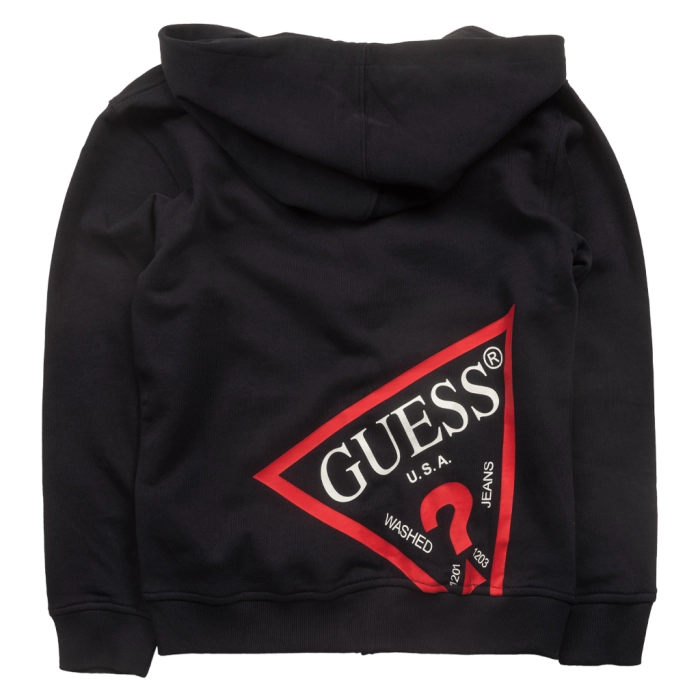 Παιδική ζακέτα Guess για αγόρια Bethnal μπλε καθημερινλη σχολείο άνετη επώνυμο βόλτα ετών online (2)